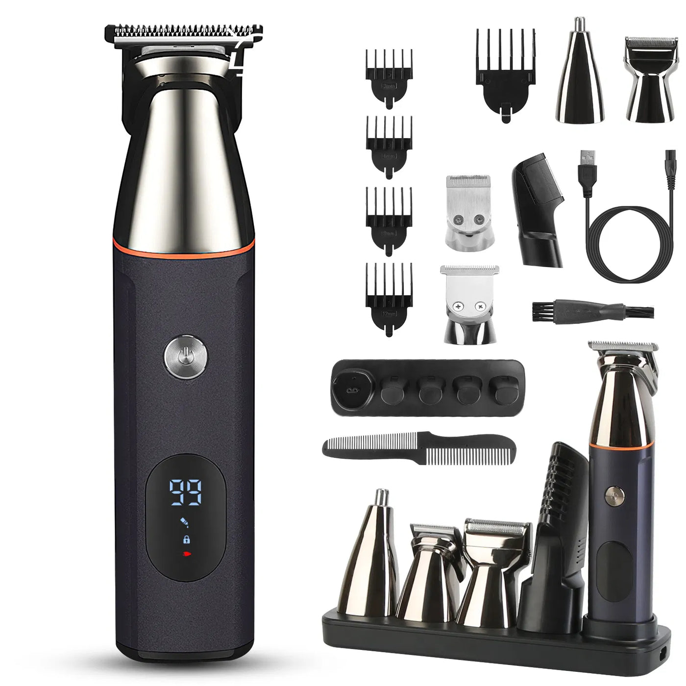 Jack 5 clipper head and guide combs for beard length — detail 5
